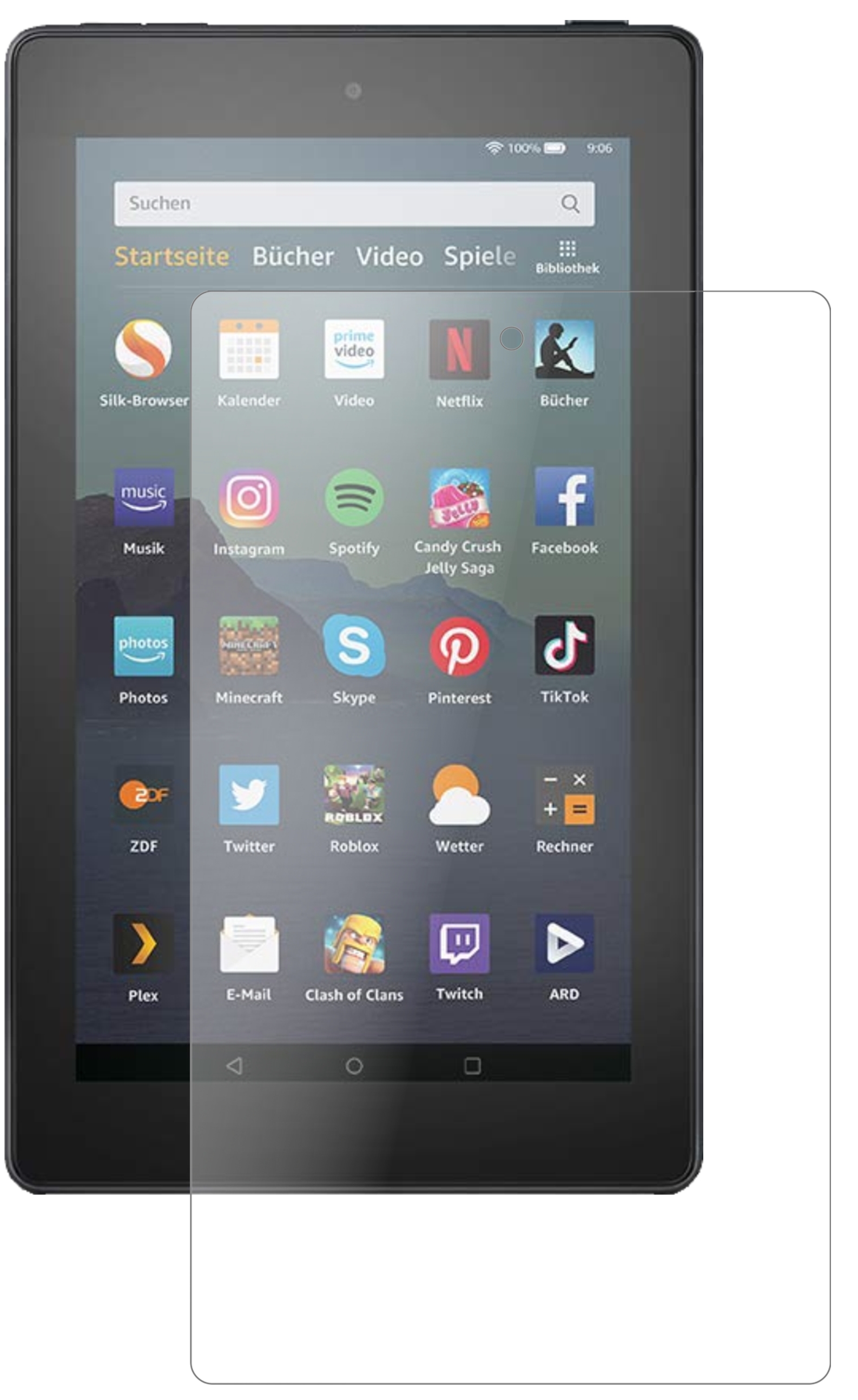 Screen protector Amazon fire 7 tablet (2019) Flexible matte protection