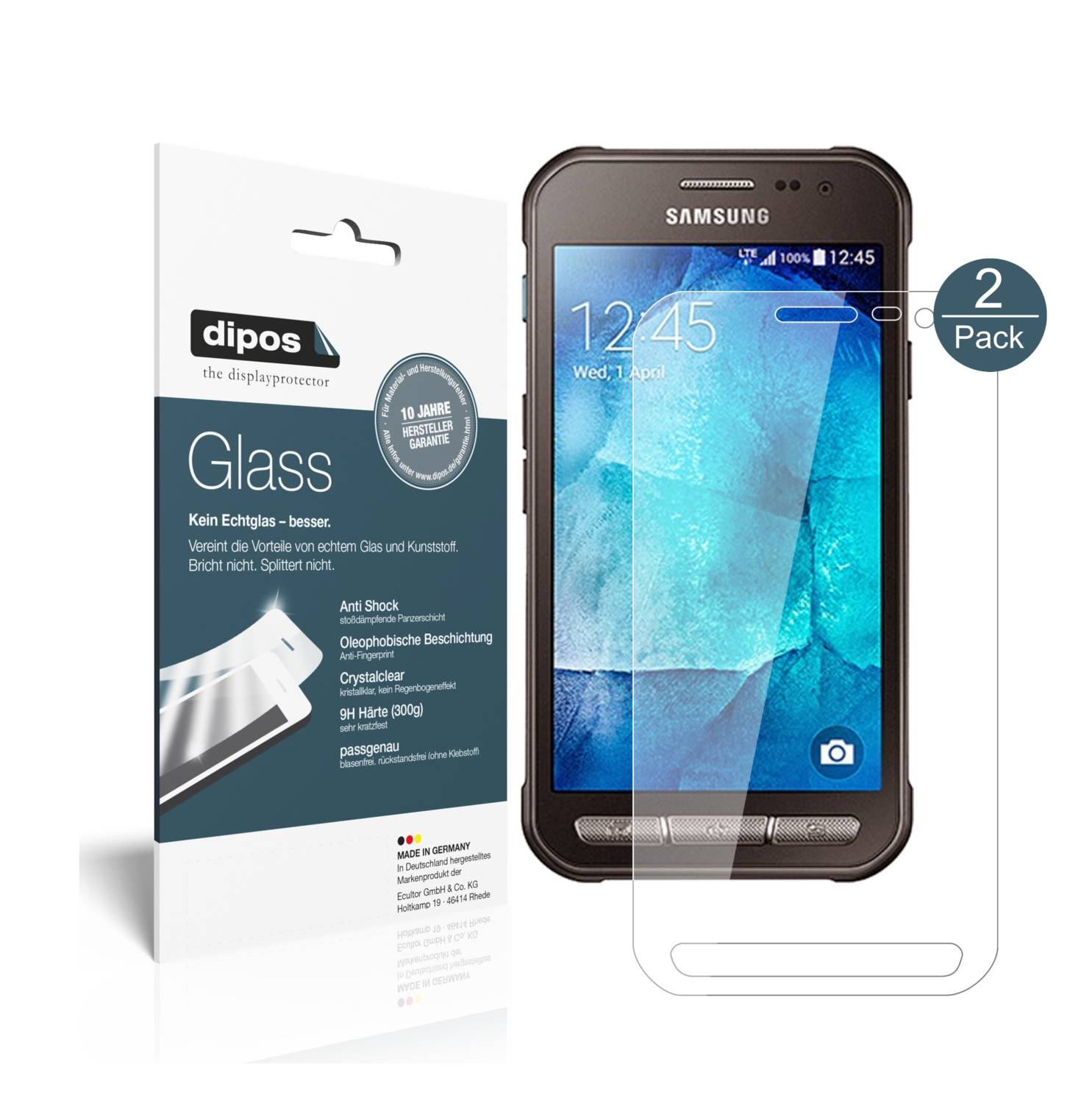 Schutzfolie für Samsung Galaxy Xcover 3 AntiShock 9H Anti